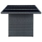 vidaXL Set comedor jardín 9 pzas cojines ratán sintético gris oscuro vidaXL Set comedor jardín 9 pzas cojines ratán sintético gris oscuro