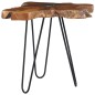 vidaXL Mesa de centro de madera maciza de teca y polirresina 70x45 cm vidaXL Mesa de centro de madera maciza de teca y polirresina 70x45 cm