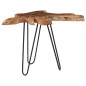 vidaXL Mesa de centro de madera maciza de teca y polirresina 70x45 cm vidaXL Mesa de centro de madera maciza de teca y polirresina 70x45 cm