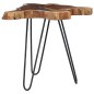 vidaXL Mesa de centro de madera maciza de teca y polirresina 70x45 cm vidaXL Mesa de centro de madera maciza de teca y polirresina 70x45 cm