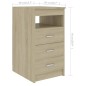 vidaXL Escritorio de madera de ingeniería roble Sonoma 140x50x76 cm vidaXL Escritorio de madera de ingeniería roble Sonoma 140x50x76 cm