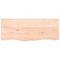 vidaXL Estante de pared madera maciza roble sin tratar 100x40x(2-6) cm