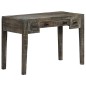 vidaXL Escritorio de madera maciza de mango negro 110x50x75 cm vidaXL Escritorio de madera maciza de mango negro 110x50x75 cm