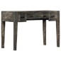 vidaXL Escritorio de madera maciza de mango negro 110x50x75 cm vidaXL Escritorio de madera maciza de mango negro 110x50x75 cm