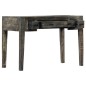 vidaXL Escritorio de madera maciza de mango negro 110x50x75 cm vidaXL Escritorio de madera maciza de mango negro 110x50x75 cm