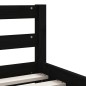 vidaXL Estructura de cama niños con cajones madera pino negro 80x200cm
