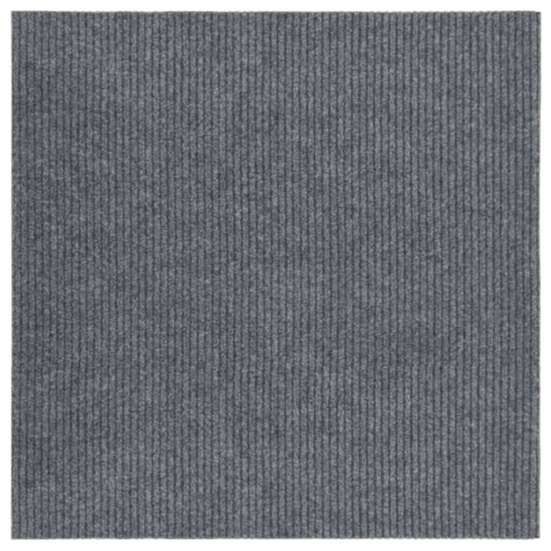 vidaXL Alfombra felpudo atrapasuciedad gris 100x100 cm vidaXL Alfombra felpudo atrapasuciedad gris 100x100 cm