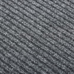 vidaXL Alfombra felpudo atrapasuciedad gris 100x100 cm