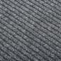 vidaXL Alfombra felpudo atrapasuciedad gris 100x100 cm vidaXL Alfombra felpudo atrapasuciedad gris 100x100 cm
