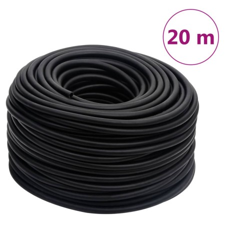 vidaXL Manguera de aire híbrida caucho y PVC negro 15 mm 20 m