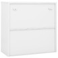 vidaXL Armario de oficina con puerta corredera acero blanco 90x40x90cm vidaXL Armario de oficina con puerta corredera acero blanco 90x40x90cm