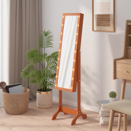 vidaXL Espejo de pie con LED 34x37x146 cm