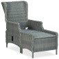 vidaXL Set comedor jardín 9 pzas y cojines ratán sintético gris claro vidaXL Set comedor jardín 9 pzas y cojines ratán sintético gris claro