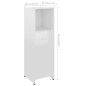 vidaXL Juego muebles de baño 3 piezas madera ingeniería blanco brillo vidaXL Juego muebles de baño 3 piezas madera ingeniería blanco brillo