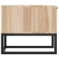 vidaXL Mesa de centro hierro y madera contrachapada 80x40x35 cm