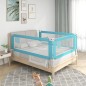 vidaXL Barandilla de seguridad cama de niño azul tela 150x25 cm vidaXL Barandilla de seguridad cama de niño azul tela 150x25 cm