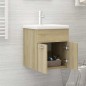 vidaXL Mueble con lavabo madera de ingeniería roble Sonoma vidaXL Mueble con lavabo madera de ingeniería roble Sonoma