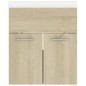 vidaXL Mueble con lavabo madera de ingeniería roble Sonoma vidaXL Mueble con lavabo madera de ingeniería roble Sonoma