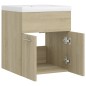 vidaXL Mueble con lavabo madera de ingeniería roble Sonoma vidaXL Mueble con lavabo madera de ingeniería roble Sonoma