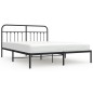 vidaXL Estructura de cama con cabecero metal negro 180x200 cm vidaXL Estructura de cama con cabecero metal negro 180x200 cm