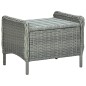 vidaXL Set comedor jardín 9 pzas y cojines ratán sintético gris claro vidaXL Set comedor jardín 9 pzas y cojines ratán sintético gris claro