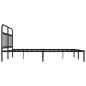 vidaXL Estructura de cama con cabecero metal negro 180x200 cm vidaXL Estructura de cama con cabecero metal negro 180x200 cm