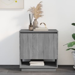 vidaXL Aparador de madera de ingeniería gris Sonoma 70x41x75 cm