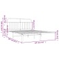 vidaXL Estructura de cama con cabecero metal negro 180x200 cm vidaXL Estructura de cama con cabecero metal negro 180x200 cm