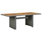 vidaXL Set comedor jardín 9 pzas y cojines ratán sintético gris claro vidaXL Set comedor jardín 9 pzas y cojines ratán sintético gris claro