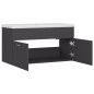 vidaXL Mueble con lavabo madera de ingeniería gris vidaXL Mueble con lavabo madera de ingeniería gris