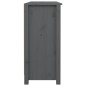 vidaXL Aparador de madera maciza de pino gris 100x35x74,5 cm vidaXL Aparador de madera maciza de pino gris 100x35x74,5 cm