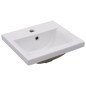 vidaXL Mueble con lavabo madera de ingeniería blanco y roble Sonoma vidaXL Mueble con lavabo madera de ingeniería blanco y roble Sonoma