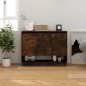 vidaXL Aparador de madera de ingeniería roble ahumado 97x31x75 cm vidaXL Aparador de madera de ingeniería roble ahumado 97x31x75 cm