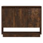 vidaXL Aparador de madera de ingeniería roble ahumado 97x31x75 cm vidaXL Aparador de madera de ingeniería roble ahumado 97x31x75 cm