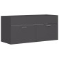 vidaXL Mueble con lavabo madera de ingeniería gris vidaXL Mueble con lavabo madera de ingeniería gris