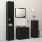 vidaXL Juego de muebles de baño 3 pzas madera de ingeniería negro vidaXL Juego de muebles de baño 3 pzas madera de ingeniería negro