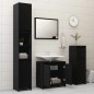 vidaXL Juego de muebles de baño 3 pzas madera de ingeniería negro vidaXL Juego de muebles de baño 3 pzas madera de ingeniería negro