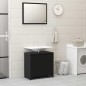 vidaXL Juego de muebles de baño 3 pzas madera de ingeniería negro vidaXL Juego de muebles de baño 3 pzas madera de ingeniería negro