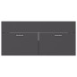 vidaXL Mueble con lavabo madera de ingeniería gris vidaXL Mueble con lavabo madera de ingeniería gris
