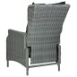 vidaXL Set comedor jardín 9 pzas y cojines ratán sintético gris claro vidaXL Set comedor jardín 9 pzas y cojines ratán sintético gris claro