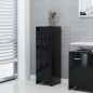 vidaXL Juego de muebles de baño 3 pzas madera de ingeniería negro vidaXL Juego de muebles de baño 3 pzas madera de ingeniería negro
