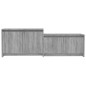 vidaXL Mueble de TV madera de ingeniería gris ahumado 146,5x35x50 cm vidaXL Mueble de TV madera de ingeniería gris ahumado 146,5x35x50 cm