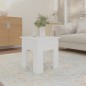 vidaXL Mesa de centro madera de ingeniería blanca 40x40x42 cm vidaXL Mesa de centro madera de ingeniería blanca 40x40x42 cm