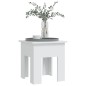 vidaXL Mesa de centro madera de ingeniería blanca 40x40x42 cm vidaXL Mesa de centro madera de ingeniería blanca 40x40x42 cm
