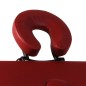vidaXL Mesa plegable masaje y accesorios 2 zonas aluminio rojo vidaXL Mesa plegable masaje y accesorios 2 zonas aluminio rojo