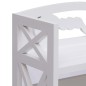 vidaXL Mueble de baño madera de paulownia blanco 46x24x116 cm vidaXL Mueble de baño madera de paulownia blanco 46x24x116 cm