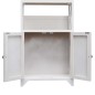 vidaXL Mueble de baño madera de paulownia blanco 46x24x116 cm vidaXL Mueble de baño madera de paulownia blanco 46x24x116 cm