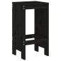 vidaXL Taburetes de cocina 2 uds madera maciza pino negro 40x36x75 cm vidaXL Taburetes de cocina 2 uds madera maciza pino negro 40x36x75 cm