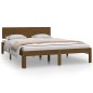vidaXL Estructura de cama madera maciza de pino marrón miel 140x200 cm vidaXL Estructura de cama madera maciza de pino marrón miel 140x200 cm