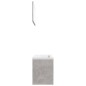 vidaXL Juego de muebles de baño madera ingeniería gris hormigón